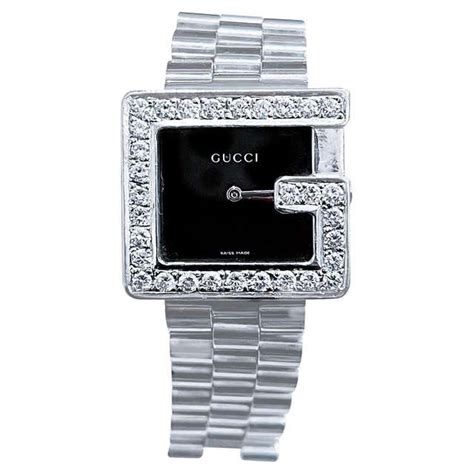 gucci watch original box|men's Gucci watch diamond bezel.